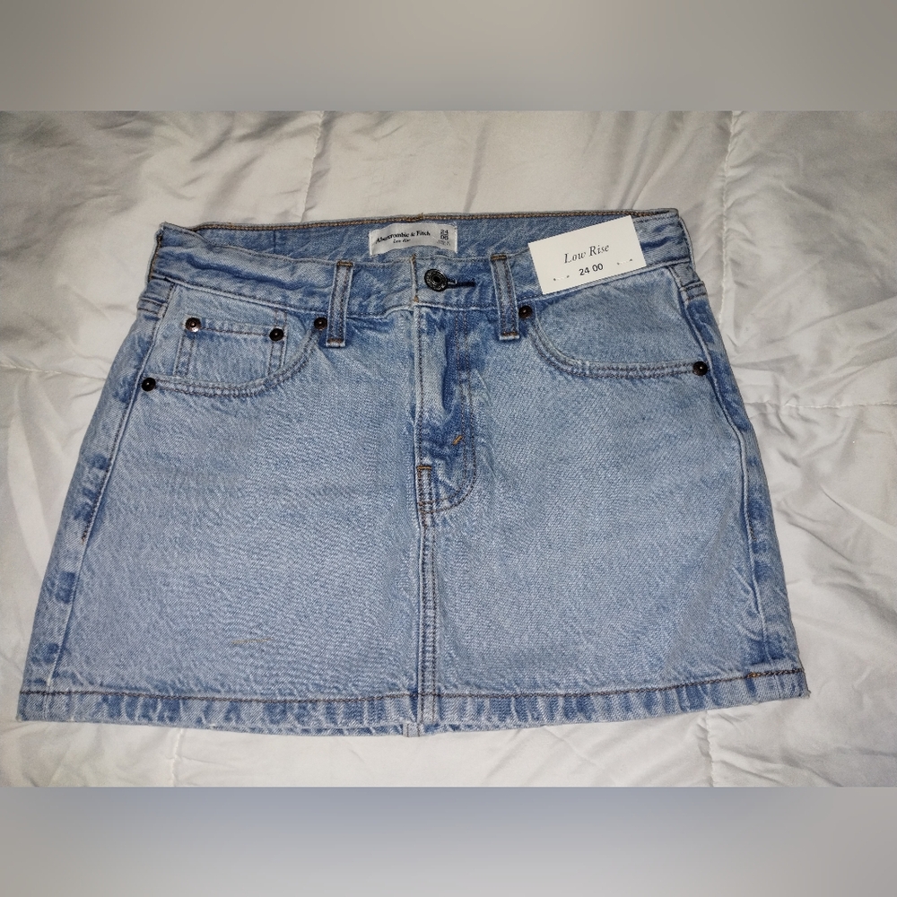 Abercrombie & Fitch Mini blue jean skirt